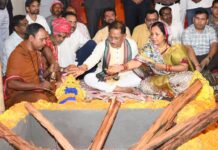 मुख्यमंत्री ग्राम दोकड़ा में भगवान जगन्नाथ मंदिर के प्राण प्रतिष्ठा कार्यक्रम में हुए शामिल